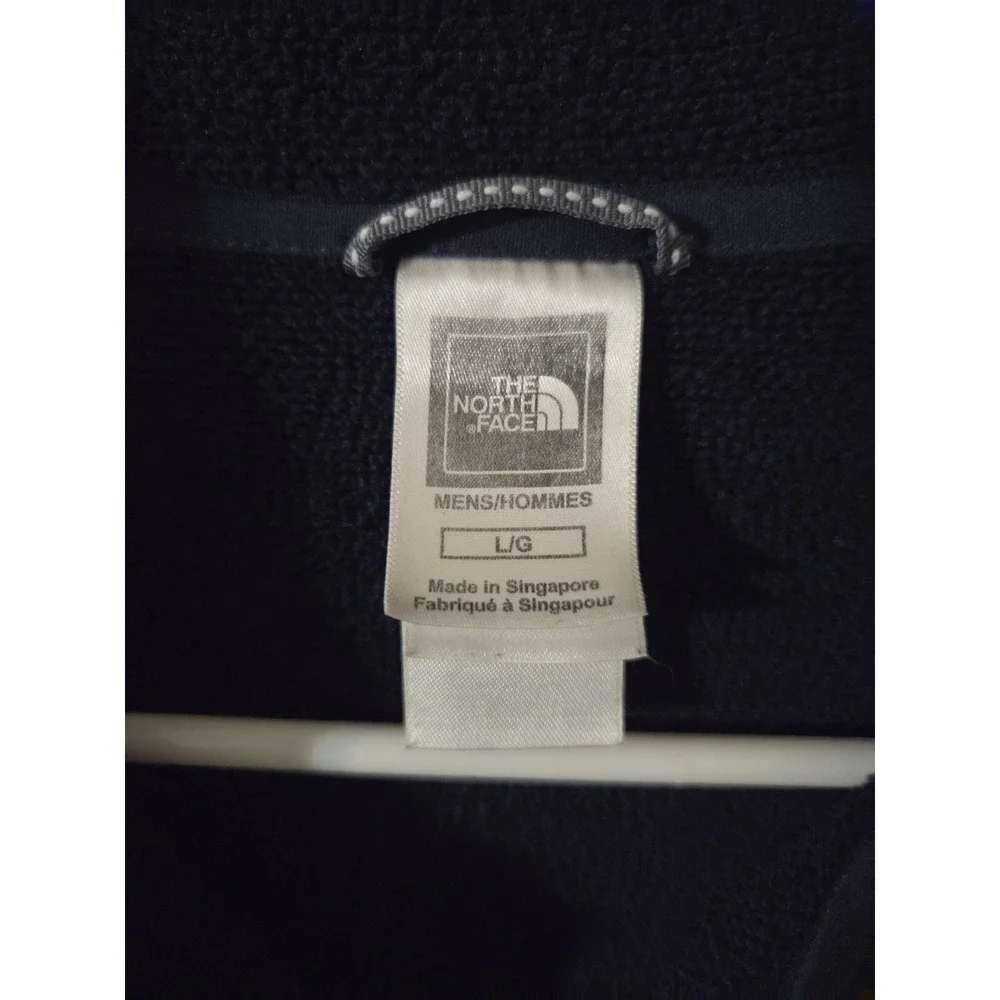 The North Face Navy Blue Men's 1/4-Zip Sporty Knit Sweater L